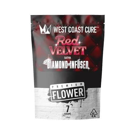 West Coast Cure 7g Diamond Infused Flower: Red Velvet